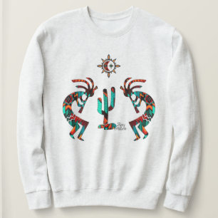 Kokopelli und Kakteen Sweatshirt