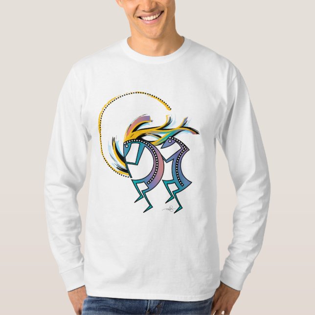 Kokopelli und Kokopelli Mana T-Shirt (Vorderseite)