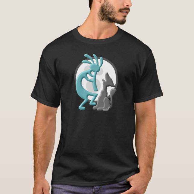 Kokopelli Ureinwohner-Duo T-Shirt (Vorderseite)