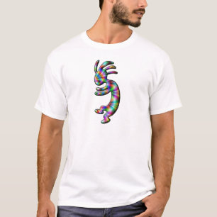 Kokopelli Ureinwohner-Regenbogen-Thema T-Shirt