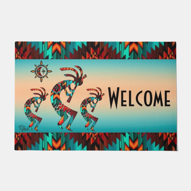 Kokopelli Welcome Doormat Fußmatte (Vorderseite)