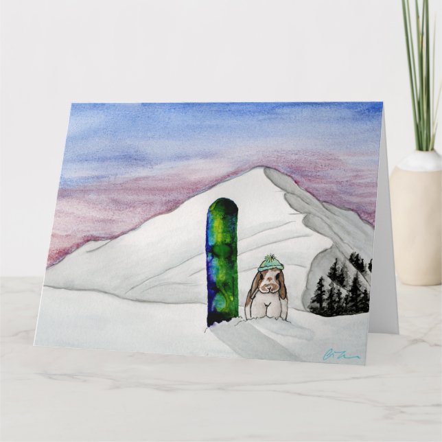 Kokosabenteuer: Januar Card 8.5"x11" Dankeskarte (Vorderseite)