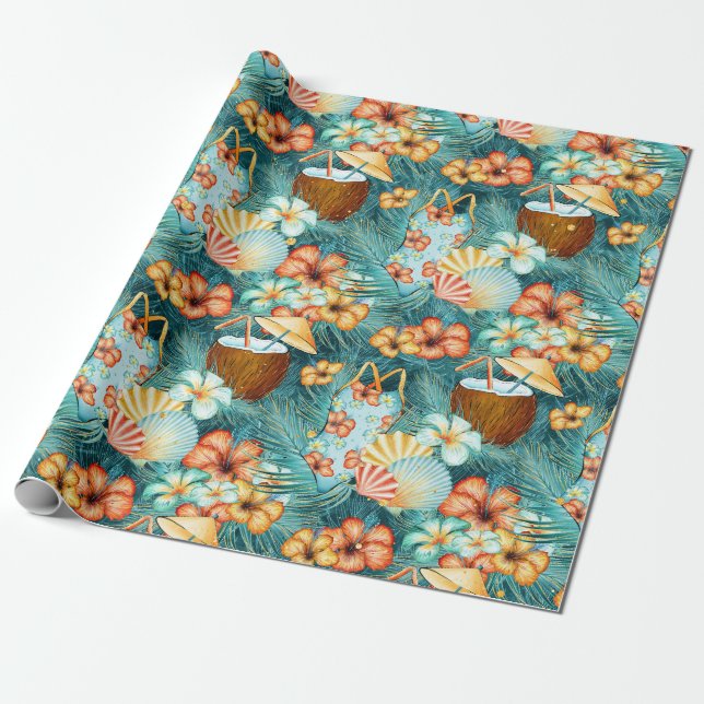 Kokosgetränke Geschenkpapier (Ungerollt)