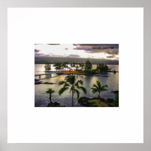 Kokosinsel Hilo Hawaii Poster