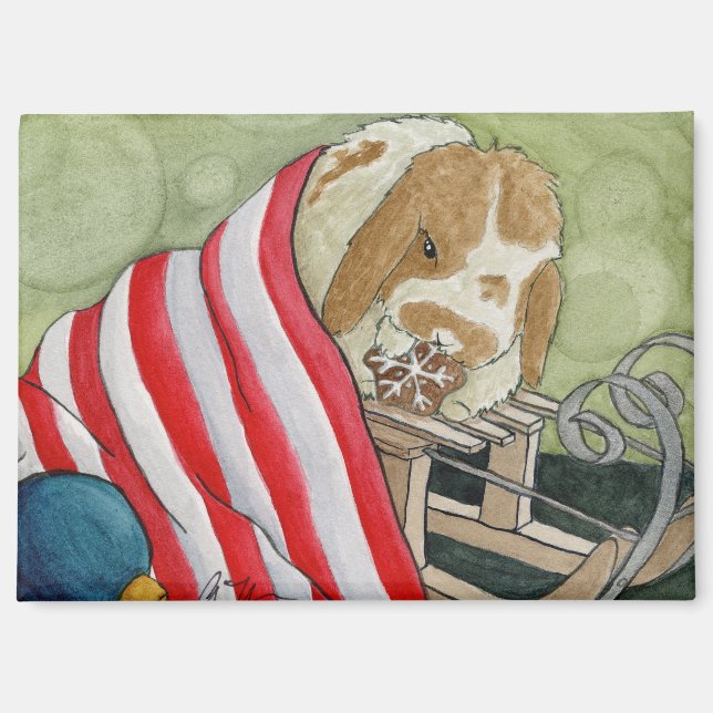 Kokosnuss-Abenteuer: Dezember Magnet 3.5"x2.5" (Vorderseite)