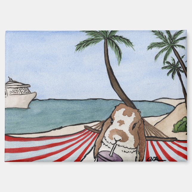 Kokosnuss-Abenteuer: June Magnet 3.5"x2.5" (Vorderseite)
