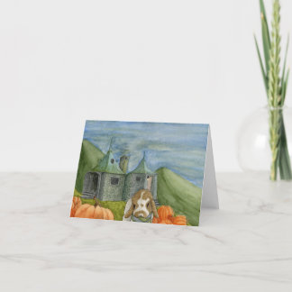 Kokosnuss-Abenteuer: Oktoberkarte 4"x5,6" Feiertagskarte