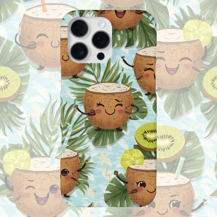 Kokosnuss- & Kiwi-Kühler Spielerei Tropical Frui iPhone 16 Pro Max Hülle