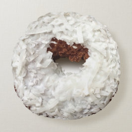 Kokosnuss-Krapfen-Kissen Rundes Kissen
