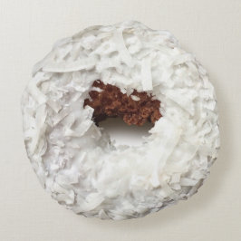 Kokosnuss-Krapfen-Kissen Rundes Kissen