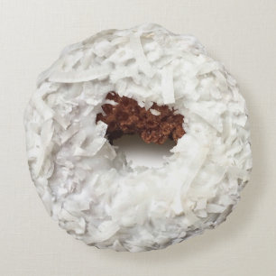 Kokosnuss-Krapfen-Kissen Rundes Kissen