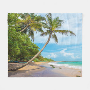Kokosnuss-Palme, Mirissa Strand Sri Lanka Fleecedecke