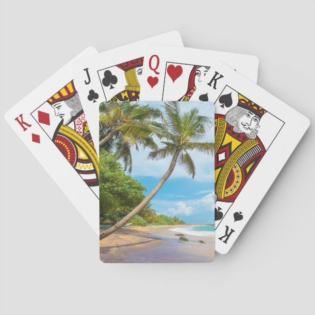 Kokosnuss-Palme, Mirissa Strand | Sri Lanka Spielkarten (Rückseite)