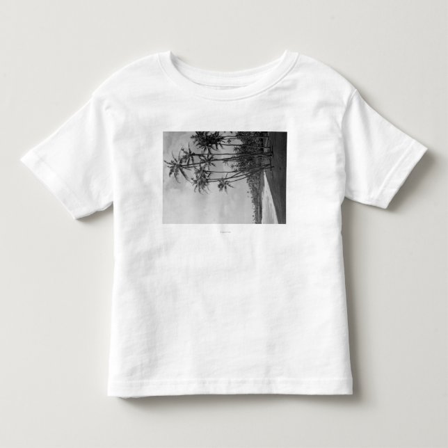 Kokosnuss-Palmen - hawaiische Insel-Fotografie Kleinkind T-shirt (Vorderseite)