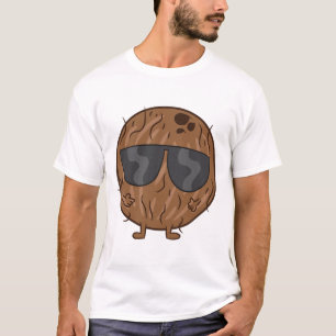 Kokosnuss Sommerfruchtcoconut mit Sungles Liebe Co T-Shirt