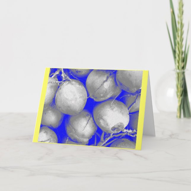 "Kokosnüsse" Karte (Vorderseite)