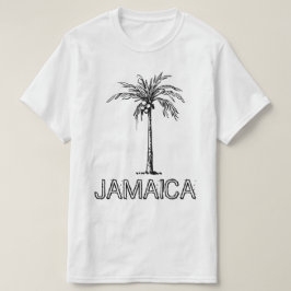 Kokosnusspalme, schwarz-weiß T-Shirt