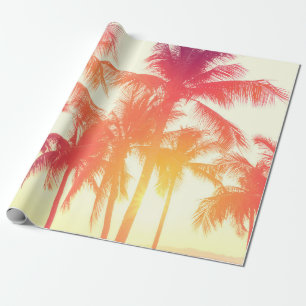 Kokospalmen an der tropischen Küste Geschenkpapier