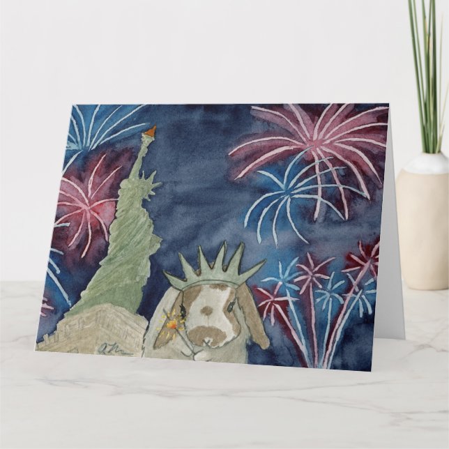 Kokospalmen: Grußkarte 8.5"x11" Juli Dankeskarte (Vorderseite)