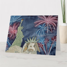 Kokospalmen: Grußkarte 8.5"x11" Juli Dankeskarte