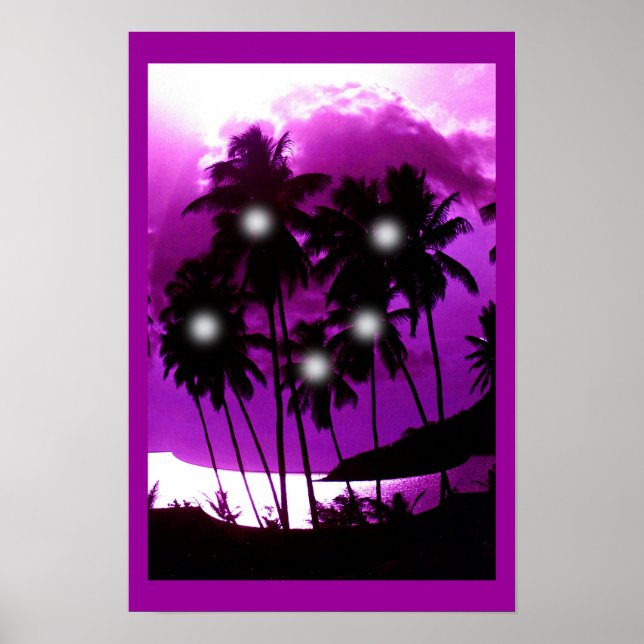 Kokospalmengärten Poster (Vorne)