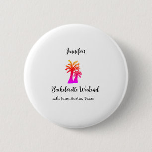 Kokospalmenklub am Wochenende Bachelorette Name Button