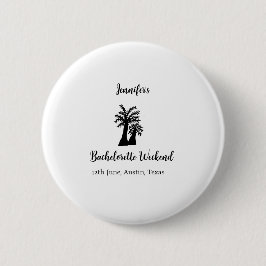 Kokospalmenklub am Wochenende Bachelorette Name Button