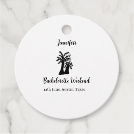 Kokospalmenklub am Wochenende Bachelorette Name Geschenkanhänger