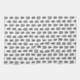 Kökshandduk med julgranar geschirrtuch