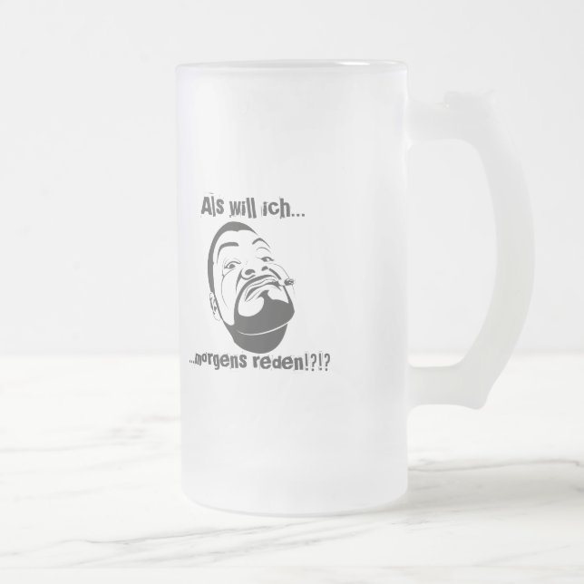Koksmann am Morgen Mattglas Bierglas (Rechts)