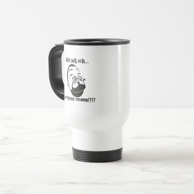Koksmann am Morgen Reisebecher (Vorderseite Links)