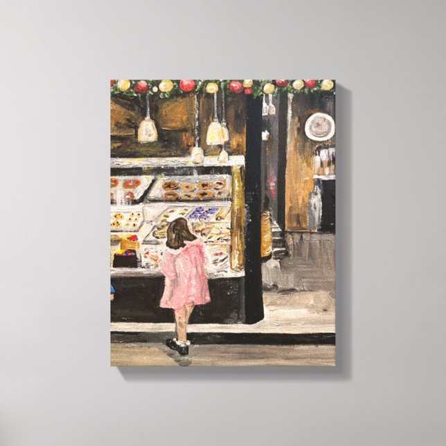 "Kolache an Christmas" Stretched Canvas Print Leinwanddruck (Vorderseite)