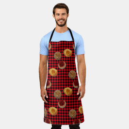 Kolache Trio on Buffalo Checked Schürze