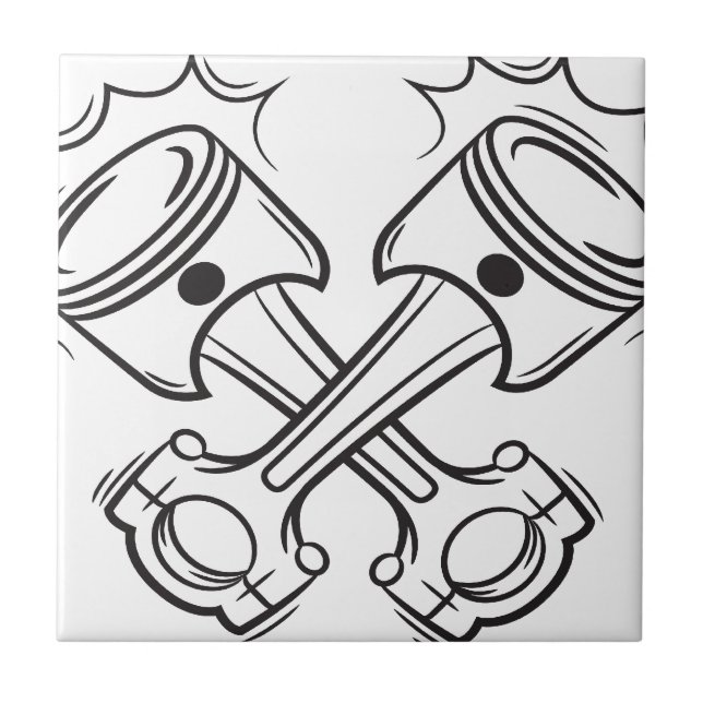 Kolben Fliese (Vorderseite)