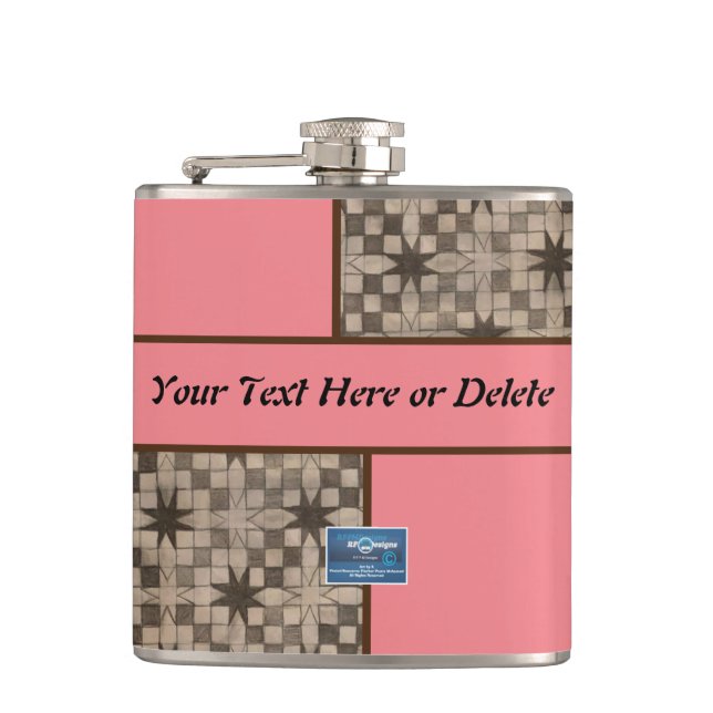 Kolben klein (Peach LED S.C.C.) RFPMDesign ©️ 2023 Flachmann (Vorderseite)