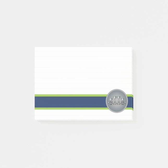 Kolben-Kurbelwelle Post-it Klebezettel (Vorderseite)