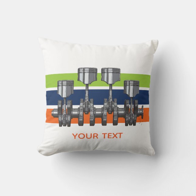 Kolbenwelle Kissen (Vorderseite)