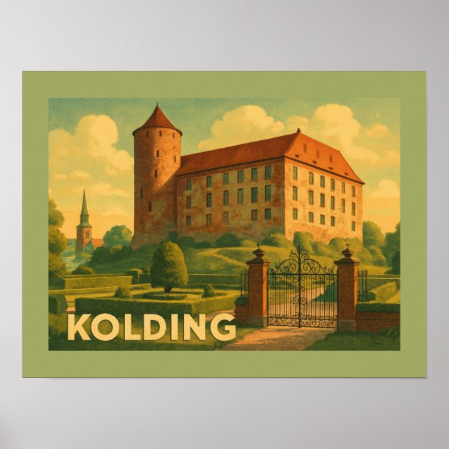 Kolding Denmark Castle Poster (Vorne)