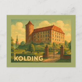 Kolding Denmark Castle Postkarte