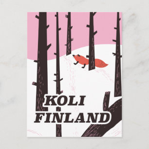 Koli Finland Vintage Reiseplakat Postkarte