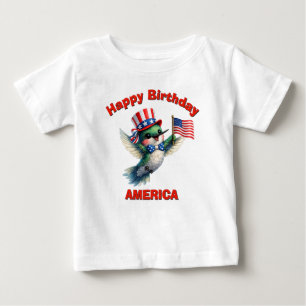 Kolibri (4o) Patriotisches Kinder-T-Shirt Baby T-shirt