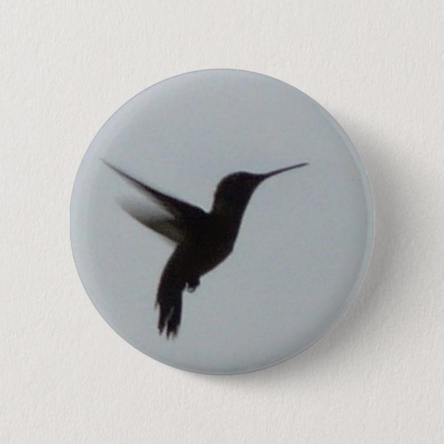 Kolibri an der Dämmerung Button (Vorderseite)