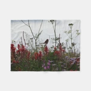 Kolibri an der Dämmerung Fleecedecke