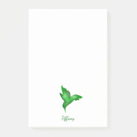 Kolibri Aquarell lebendiges Grün kundenspezifisch
