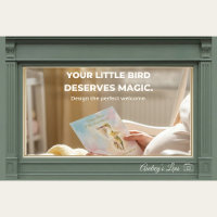 Kolibri-Baby-Einladung | Pastellhimmel