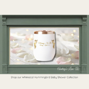 Kolibri-Baby-Shower-Tumbler Naturthema"