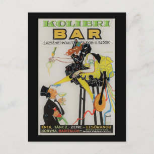 Kolibri Bar, Konyha, Budapest, Ungarn, 1920 Postkarte