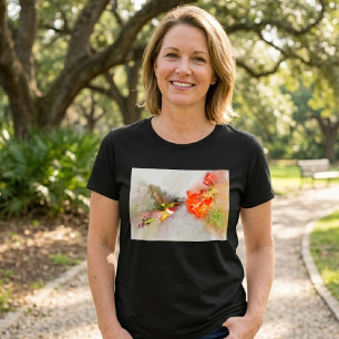 Kolibri beim Trinken von Nektar einer lebendigen B T-Shirt