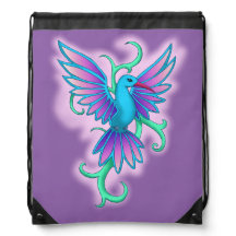 Kolibri blau rosa