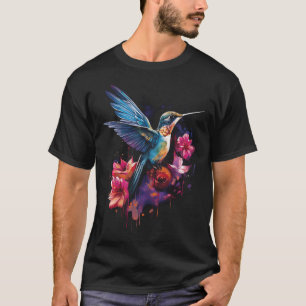 Kolibri-Blumenvogel T-Shirt